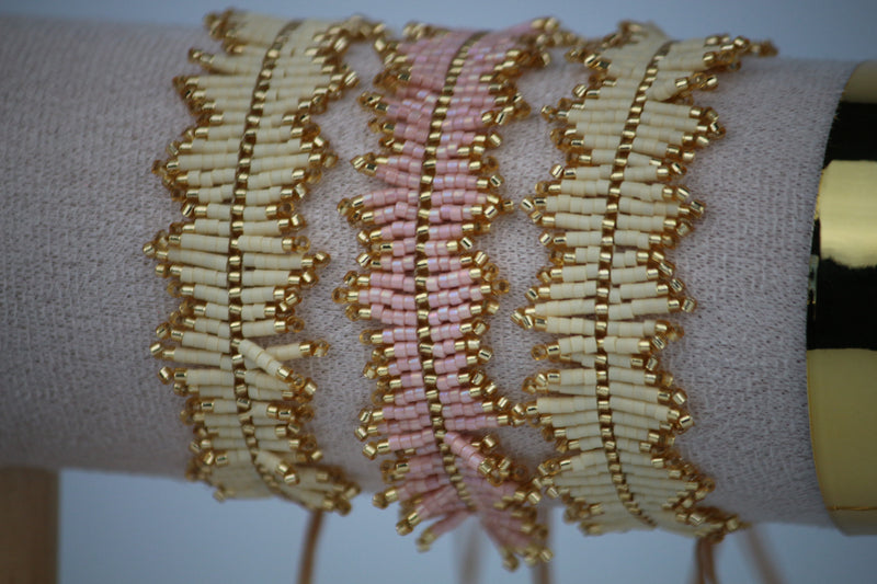 Signature Bracelet in Beige by BerryMode